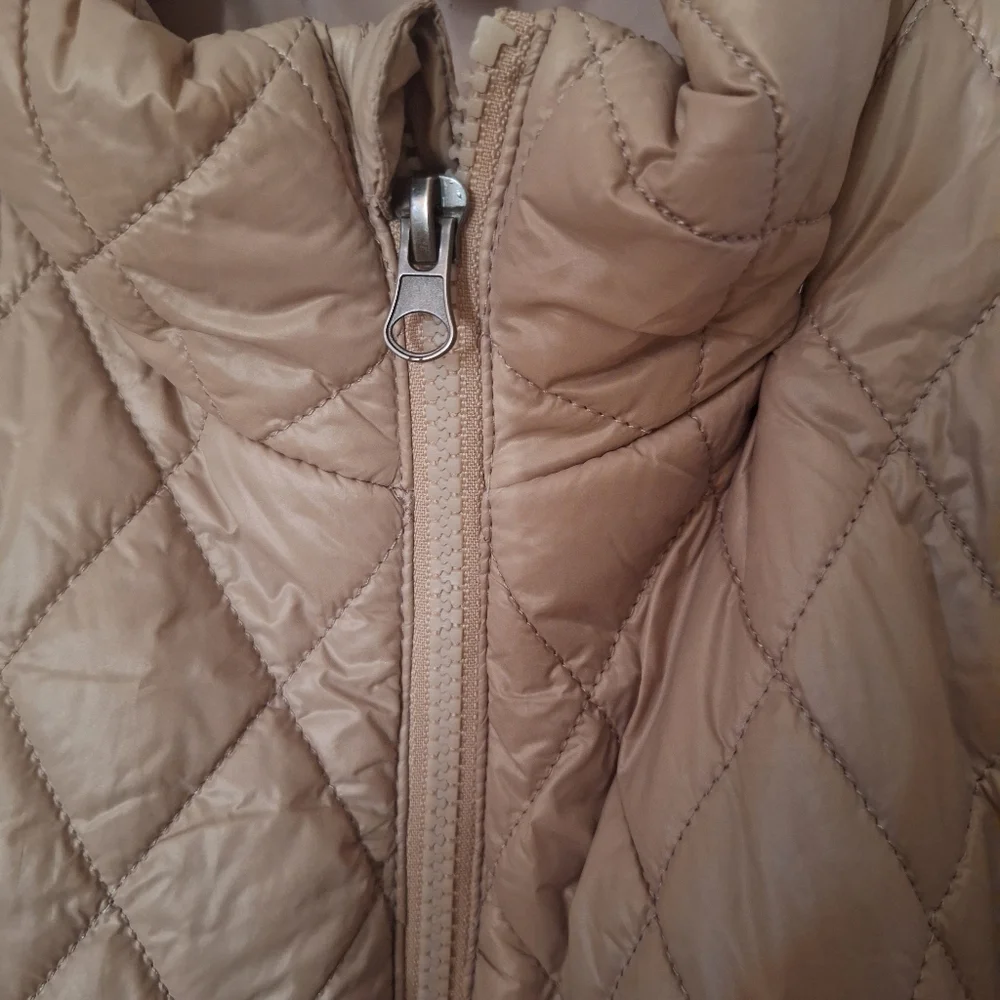 Time and Tru Women's Diamond Core Vest Sizes L Color Beige - Picture 5 of 6